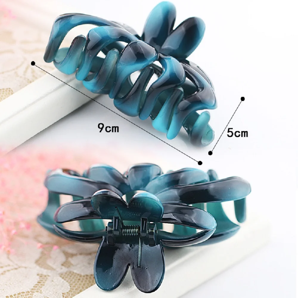 

1 Pcs Hot Sale Hair Claw Crabs For Women Popular Transparent Plastic Crab For Hair Ponytail Catching Clamps Disc Hair Style