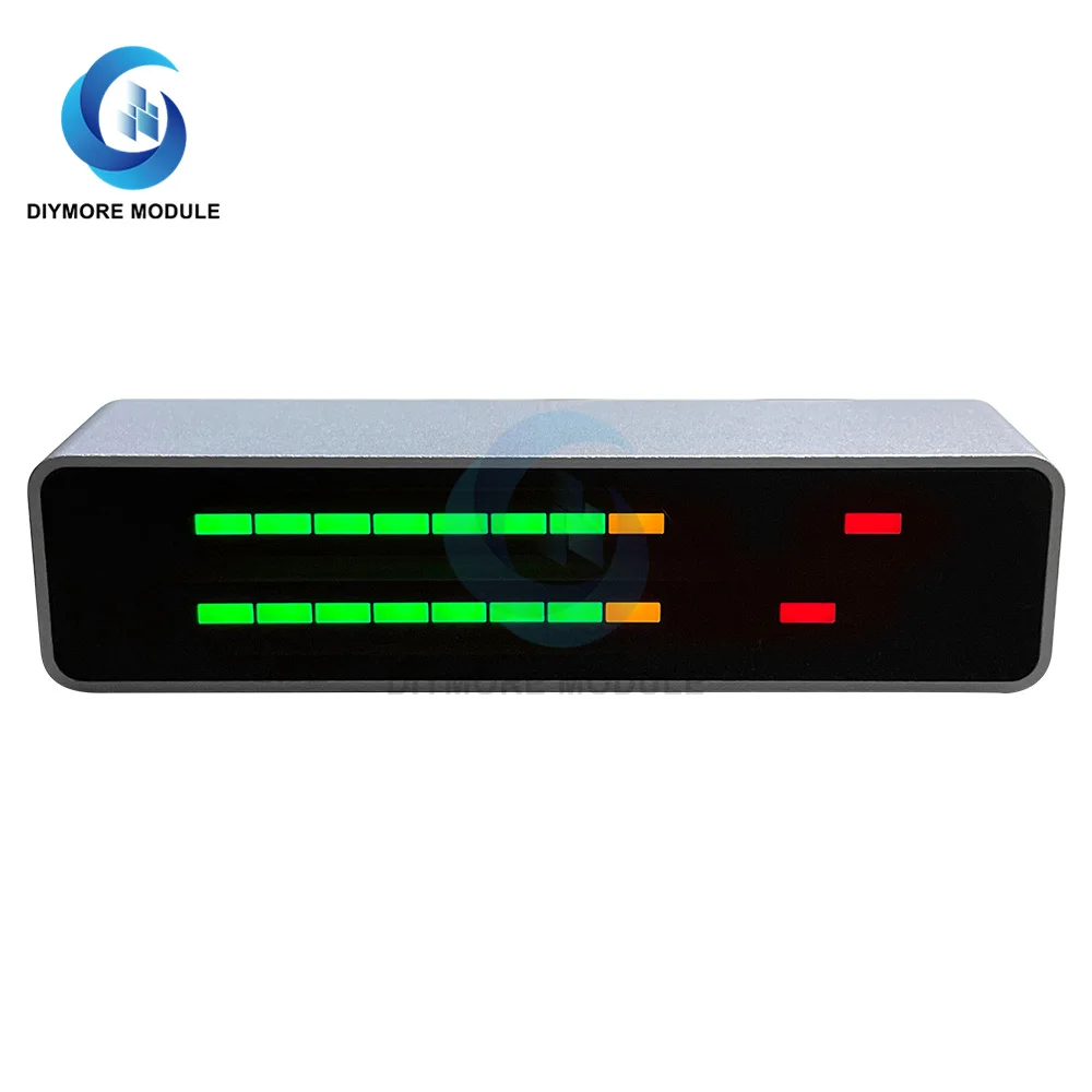 Level Indicator Multicolor LED Music Spectrum 12 Segment Stereo VU Meter Home Sound Control Light Bar DIY Power Amplifier