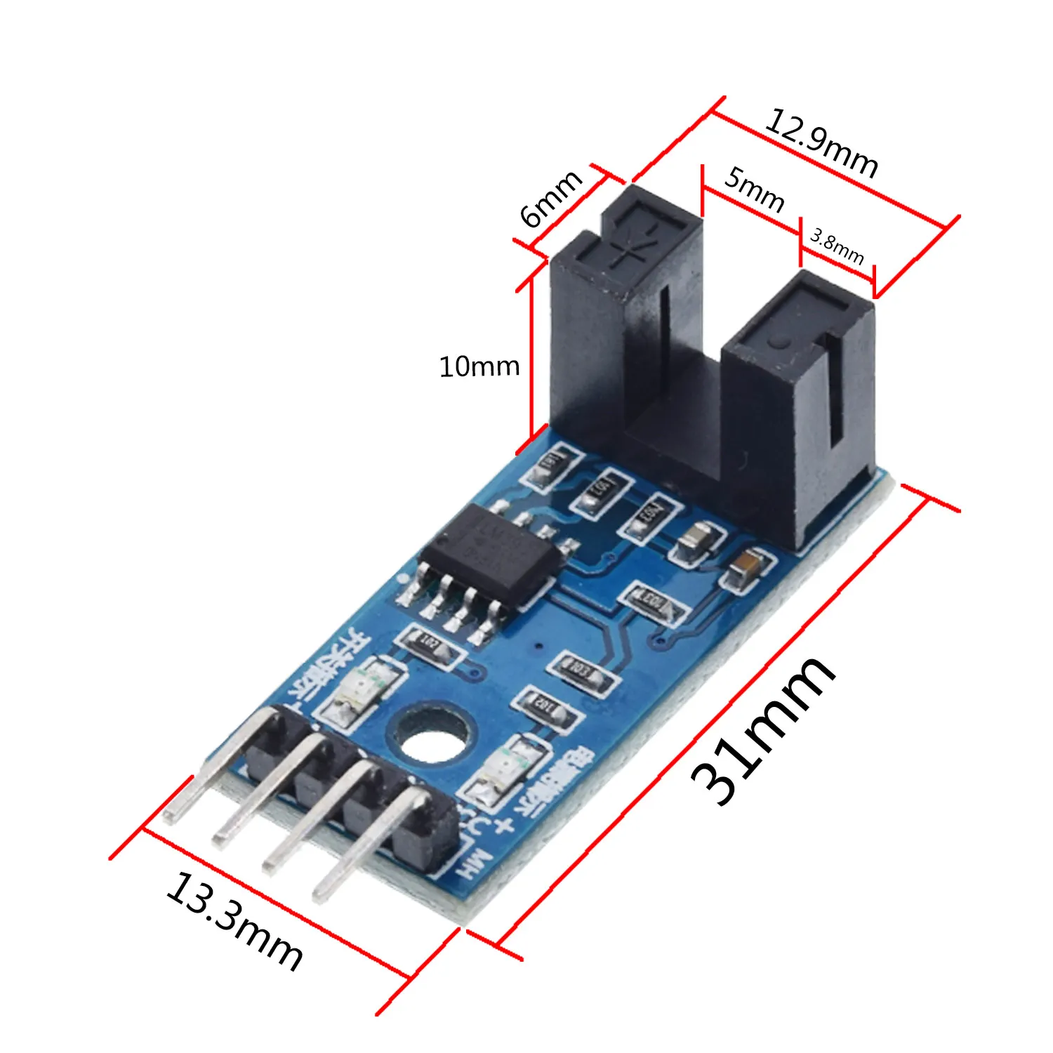 4-контактный модуль инфракрасного датчика скорости TZT F249 для Arduino/51/AVR/PIC 3 3-5 В |