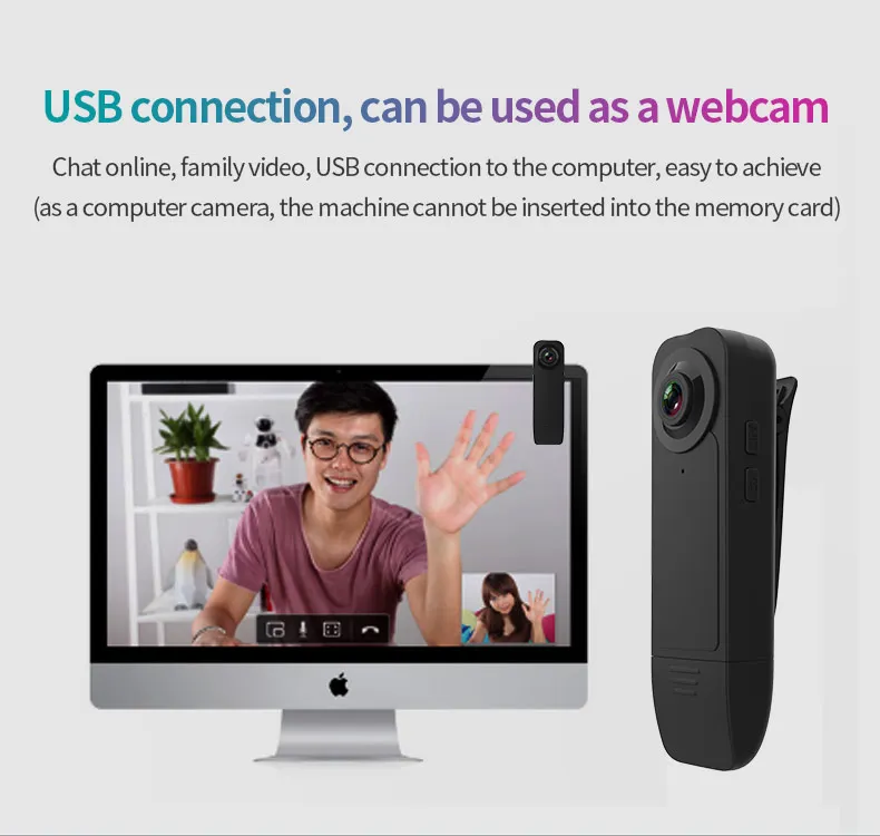للبيع 1080P كاميرا صغيرة T189 يمكن ارتداؤها جيب الجسم مايكرو مسجل فيديو للرؤية الليلية كشف الحركة كاميرا صغيرة للمنزل خارج كاميرا الفيديو