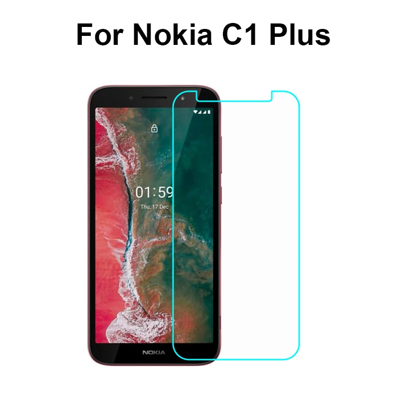 

9H HD Tempered Glass For Nokia C1 Plus Protective Film ON C1Plus TA-1312 Screen Protector Cover for Nokia C 1 Plus Pelicula