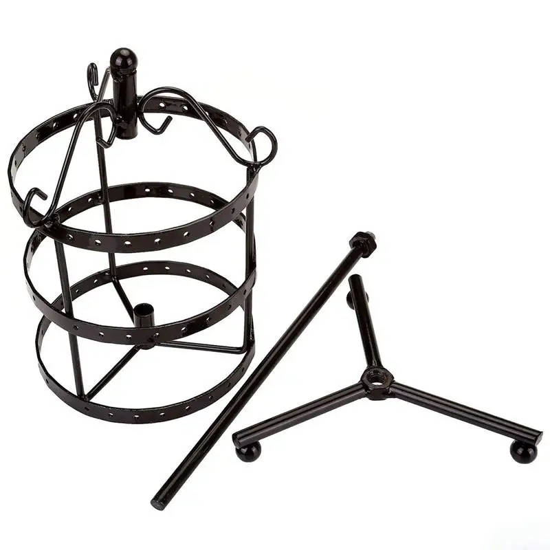 

Rotating Earring Holder 72 Holes Three-layer Rotating Earring Holder/Rotating Earring Display/Rotating Earring Rack/Earring Orga