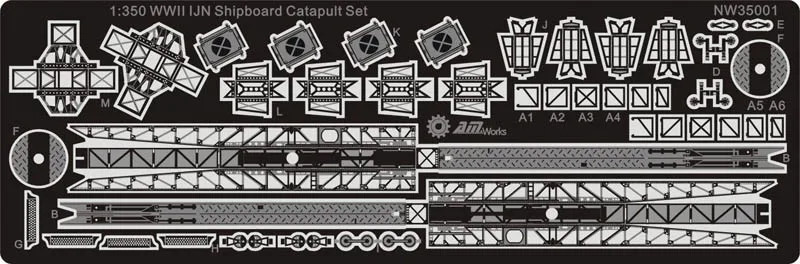 

1/350 WWII IJN shipboard Catapult set (including resin) Model Kits NW35001 Accept Drop Shipping