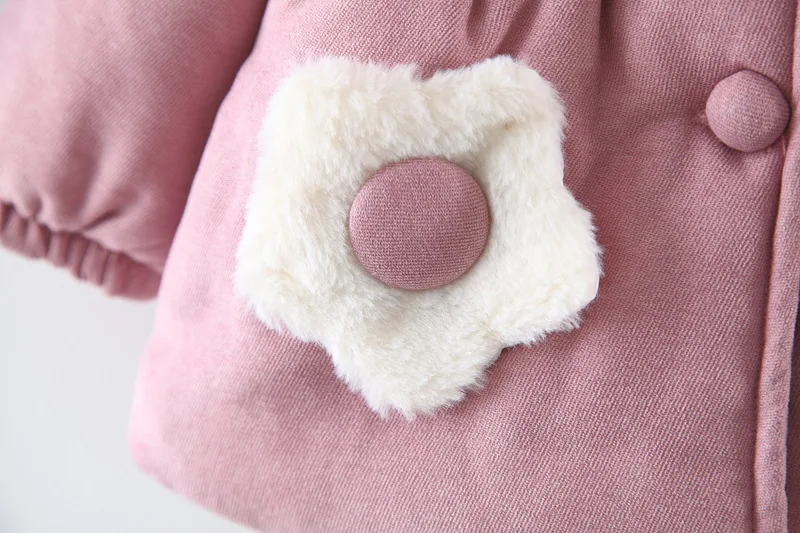 Детская зимняя куртка 2019 г. новое однотонное вельветовое хлопковое пальто с