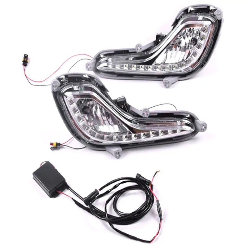 СВЕТОДИОДНЫЙ DRL Дневной светильник противотуманная фара автомобиля 12V для бега s