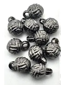 D 10PCS 10 шт. 12 мм винтажные кнопки золото/серебро/бронза/пистолет декоративные металлические цветные пуговицы DIY Cheongsam шитье украшение для одежды - Цвет: D 10PCS