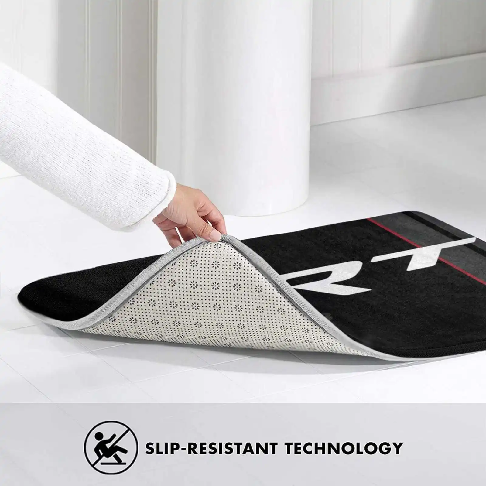 Спортивный Коврик для двери в красную полоску | Дом и сад