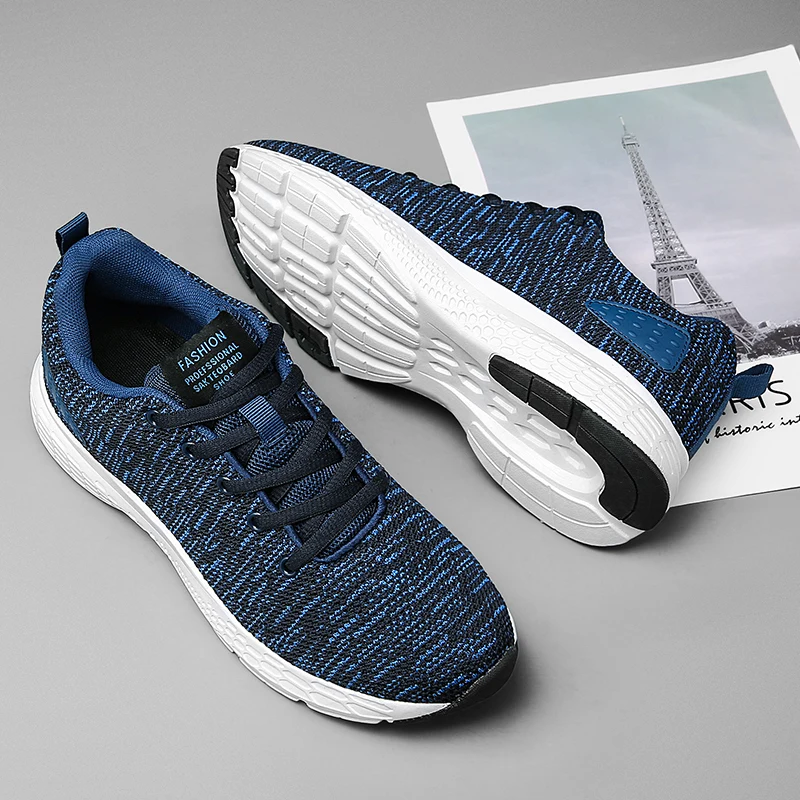 

High Quality Mesh Sneakers Lightweight Breathable Male Fashion Casual Shoes Zapatillas Hombre Large Size