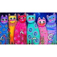 gatyztory color cat animals painting by numbers for adults kids diy gift painting kits for home decors art