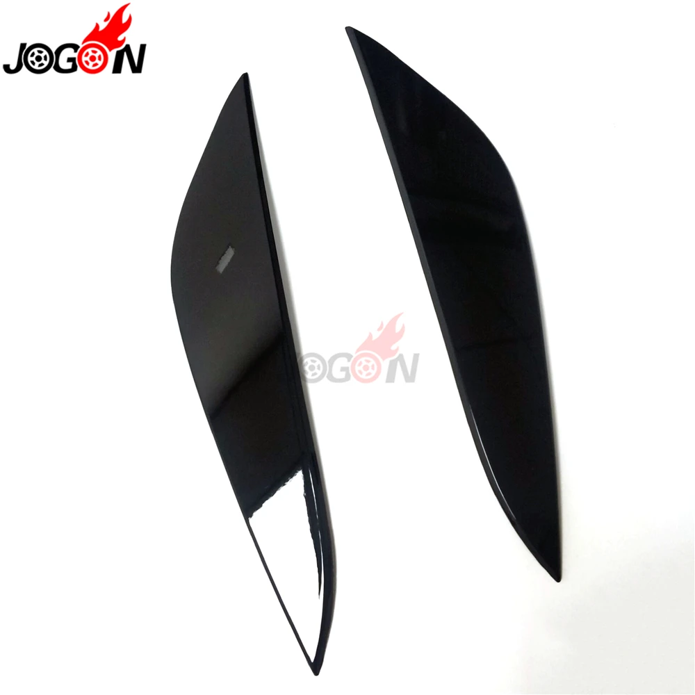 Car Accessories For Tesla Model 3 2017 2018 2019 Glossy Black Front Headlight Eyelids Head Light Lamp Eyebrow Cover Trim | Автомобили и