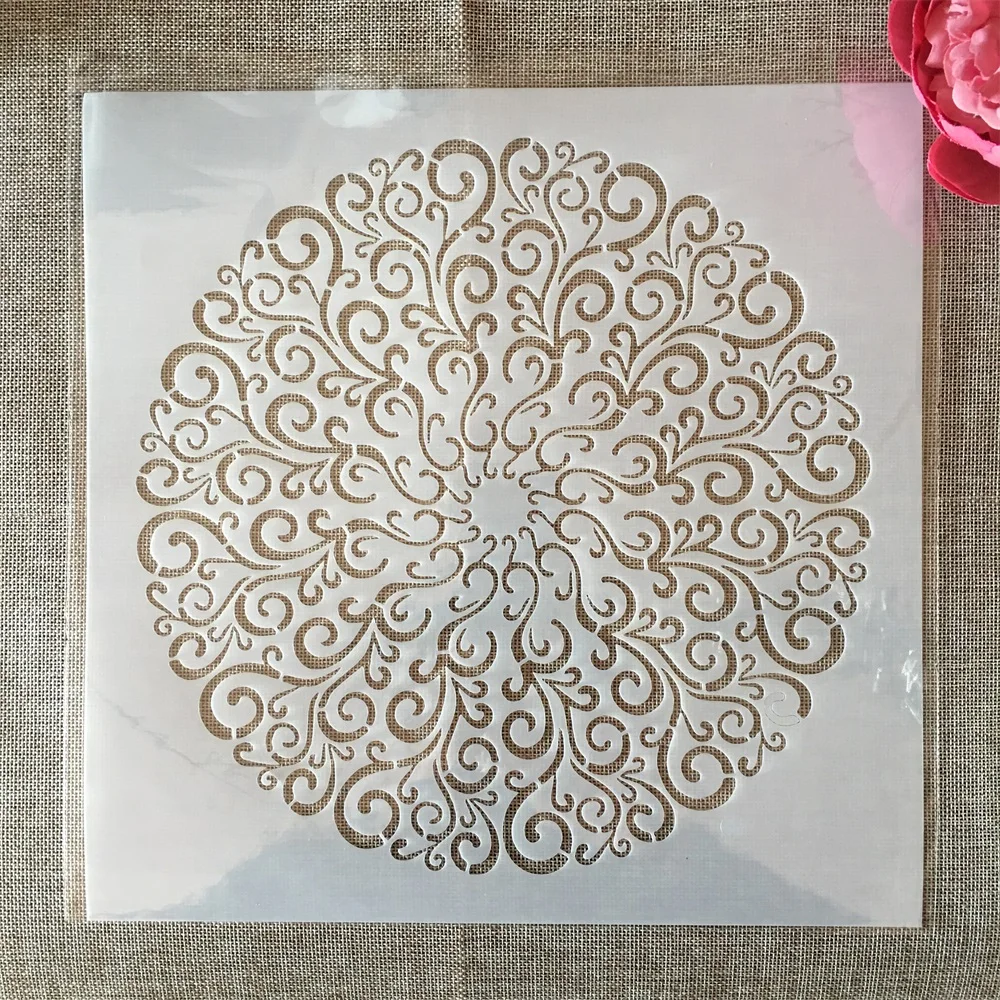 

30*30cm Mandala Geometry Round DIY Layering Stencils Wall Painting Scrapbook Coloring Embossing Album Decorative Template
