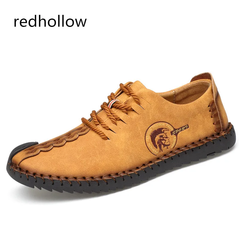 

2019 Fashion Comfortable Casual Shoes Loafers Men Shoes Quality Split Leather Shoes Men Flats Hot Sale Moccasins Shoes For Man