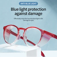 childrens round frame pollen protection tr90 anti blue ray goggles anti fog pollen glasses progressive color frame