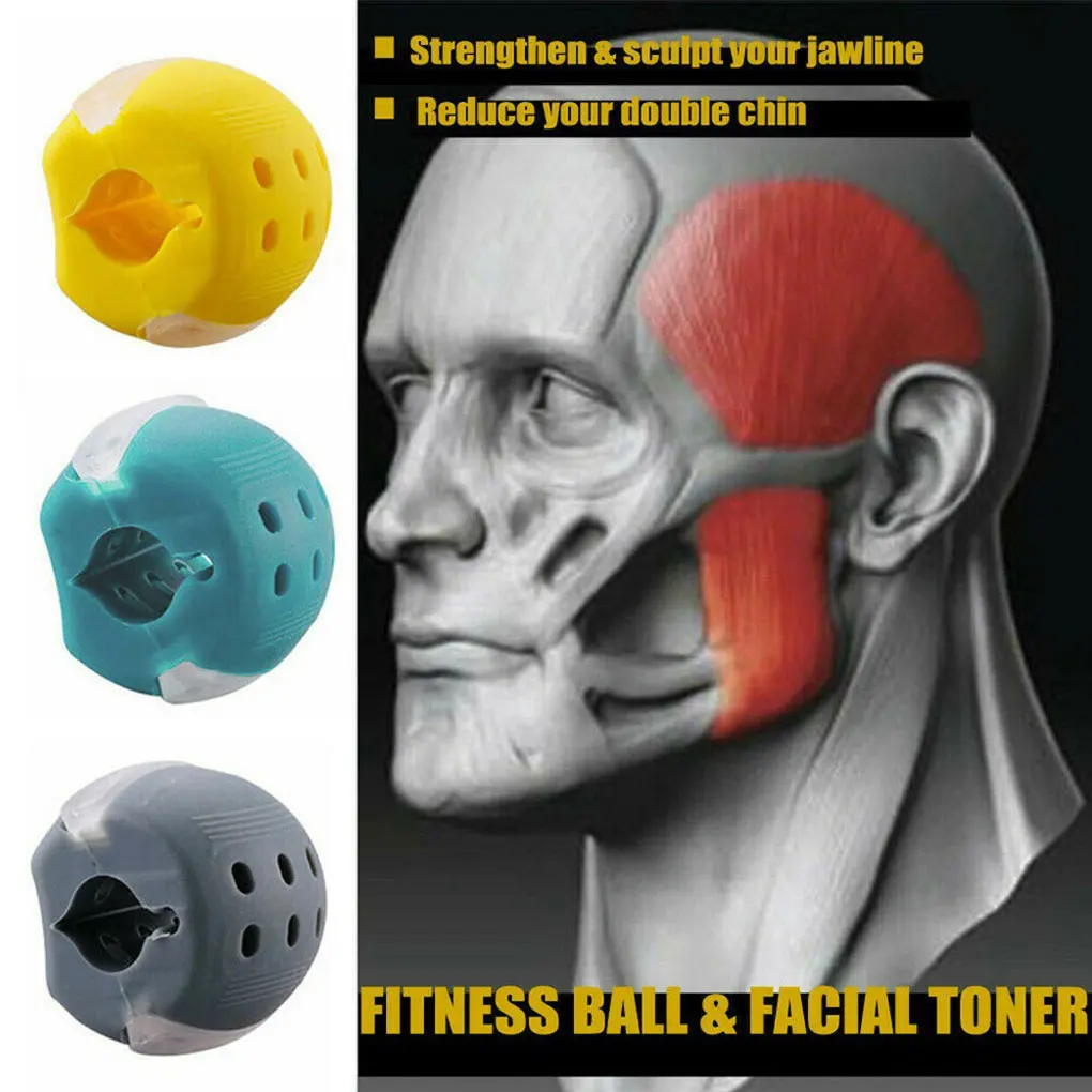 

Food-grade Silica Gel Safety Jaw Exerciser Face Fitness Ball Trainer Jawline Jawzrsize Muscle Facial Toner Anti-Wrinkle Exercise