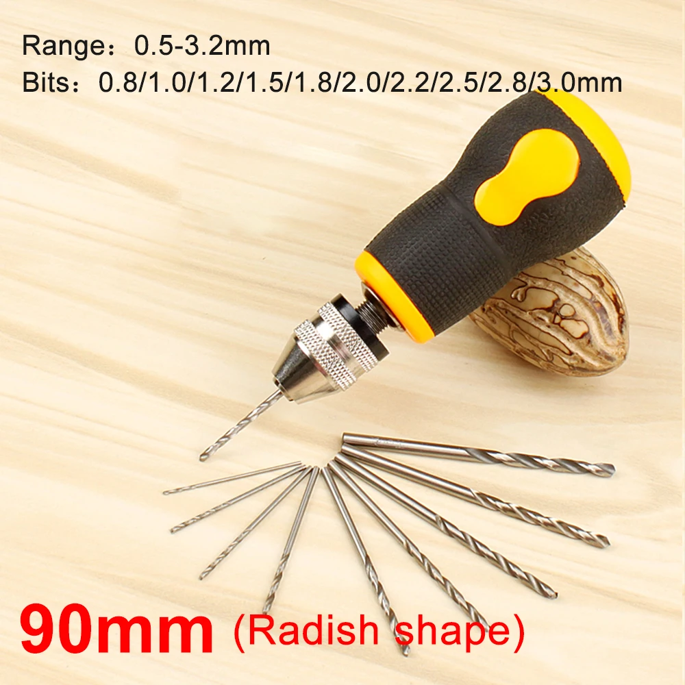 DIY ручное сверление Ручной Твист Янтарный сердечник резьба бурение ручная дрель