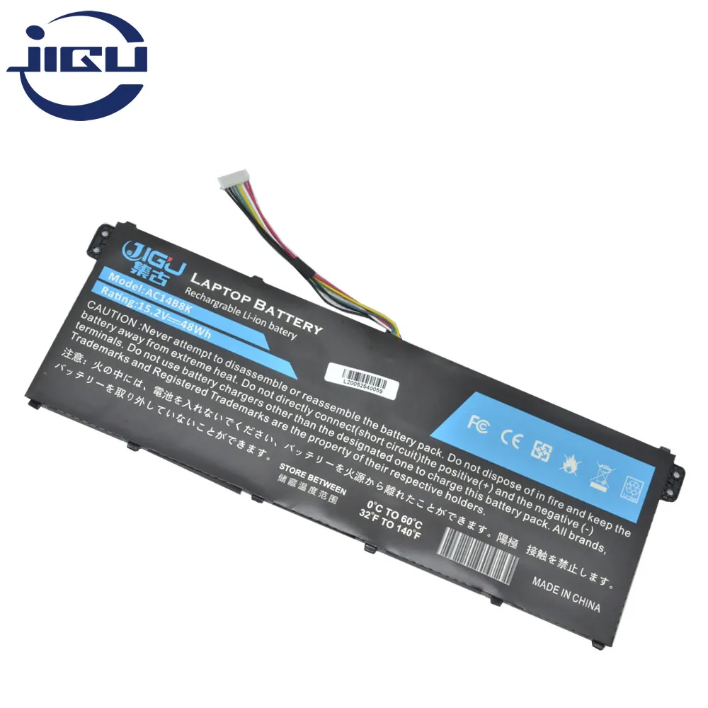 JIGU AP14B8K Аккумулятор для ноутбука ACER TravelMate P276 X349 P2510 Aspire E5 771 V3 371 R7 372T Es1 433g
