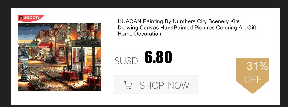 HUACAN картина маслом по номерам Осенние Пейзажи наборы для рисования холст ручная роспись DIY картина маслом раскраска картины Домашний Декор подарок
