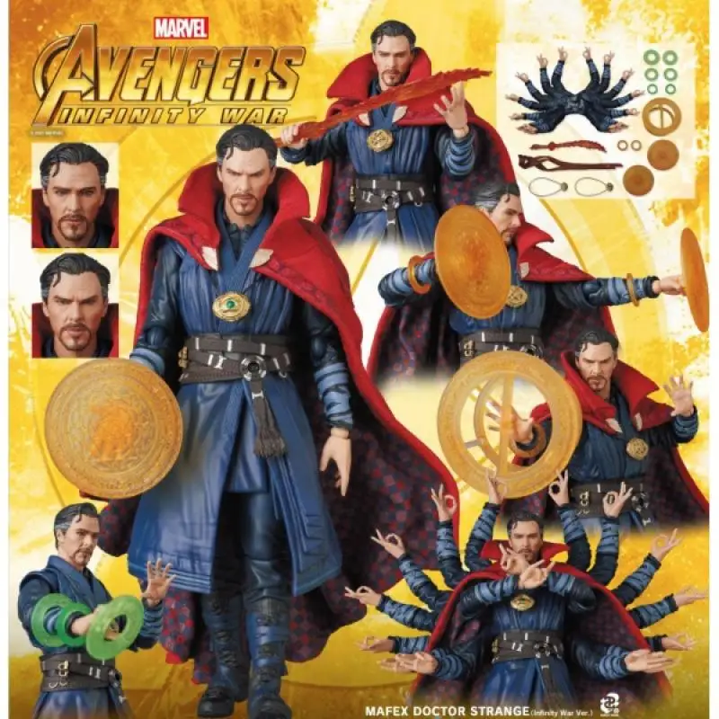 

Original Mafex Marvel Avengers: Infinity War Doctor Strange Anime Action Collection Figures Model Toys Christmas Gifts for Kids