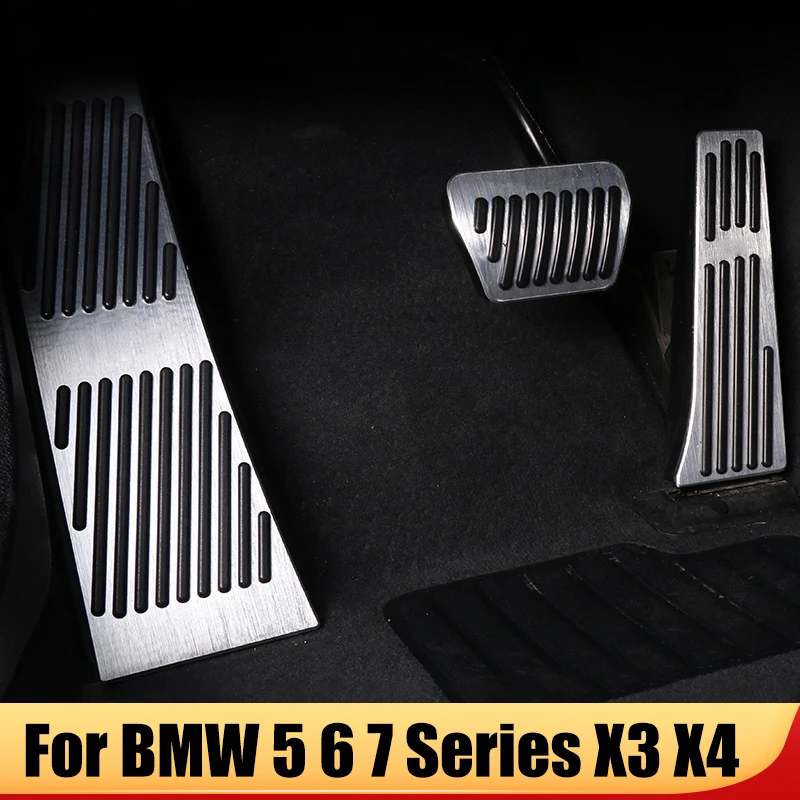 

Punch-free Aluminium Alloy Accelerator Brake Pedals 3Pcs/Set For BMW 5/6/7 Series F01 F07 F10 F11 F06 F13 X3 F25 X4 F26 E89 E85