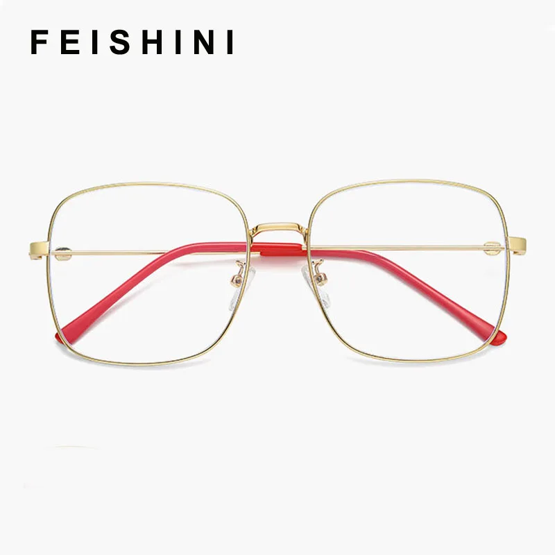 

FEISHINI 2020 Celebrity Protable Quality Sunglasses Women Oversized Square Brand Design Luxury Sunglass Top Gradient Vintage