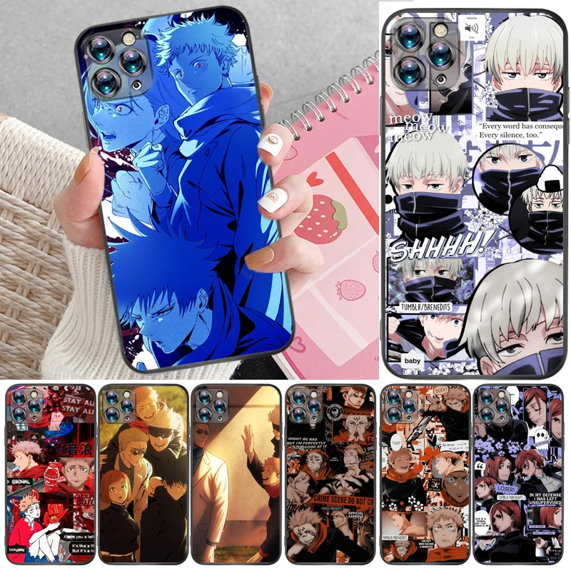

Jujutsu Kaisen Satoru Gojo Fushiguro Megumi Yuji Itadori Sukuna Phone Case For iPhone 6 6S Plus 7 8 Funda Back Cover Carcasa