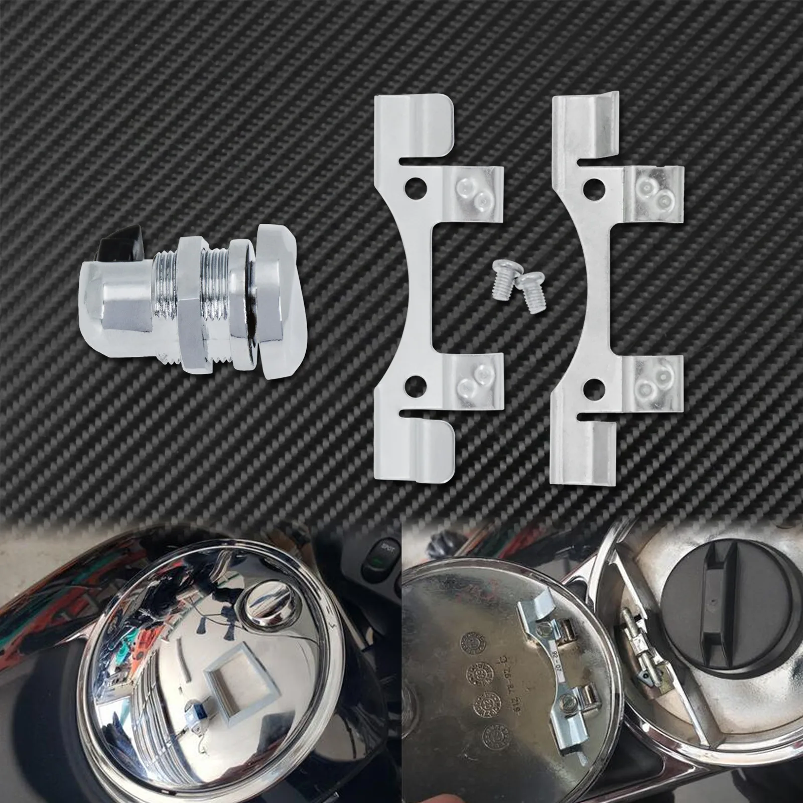 Мотоциклетная нажимная кнопка топливная дверная защелка масляный бак Крышка для