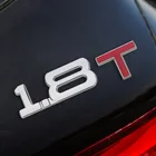 Металлическая Автомобильная 3D наклейка, Универсальная автомобильная наклейка 1,8 T 2,0 T, эмблема, значок цилиндра, рабочая громкость, логотип, светоотражающая Автомобильная наклейка