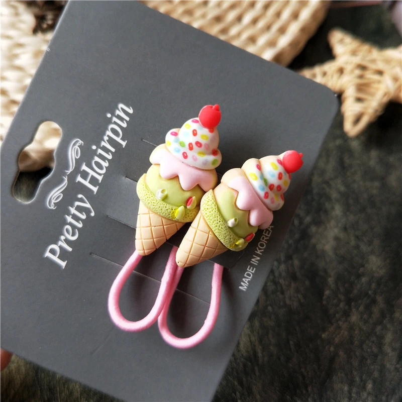 

2PCS New Cute Cartoon Sweet Tube Princess Headwear Kids Elastic Hair Bands Children Ropes Girls Accessories Baby Headdress