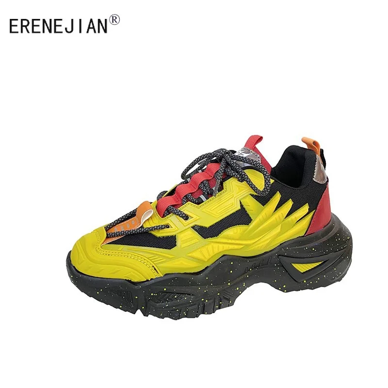 

ERENEJIAN Men's Fashion Sports Shoes Breathable Mesh Walking Sneakers Lace Up Non Slip Trainers Running Footwear Hard-Wearing