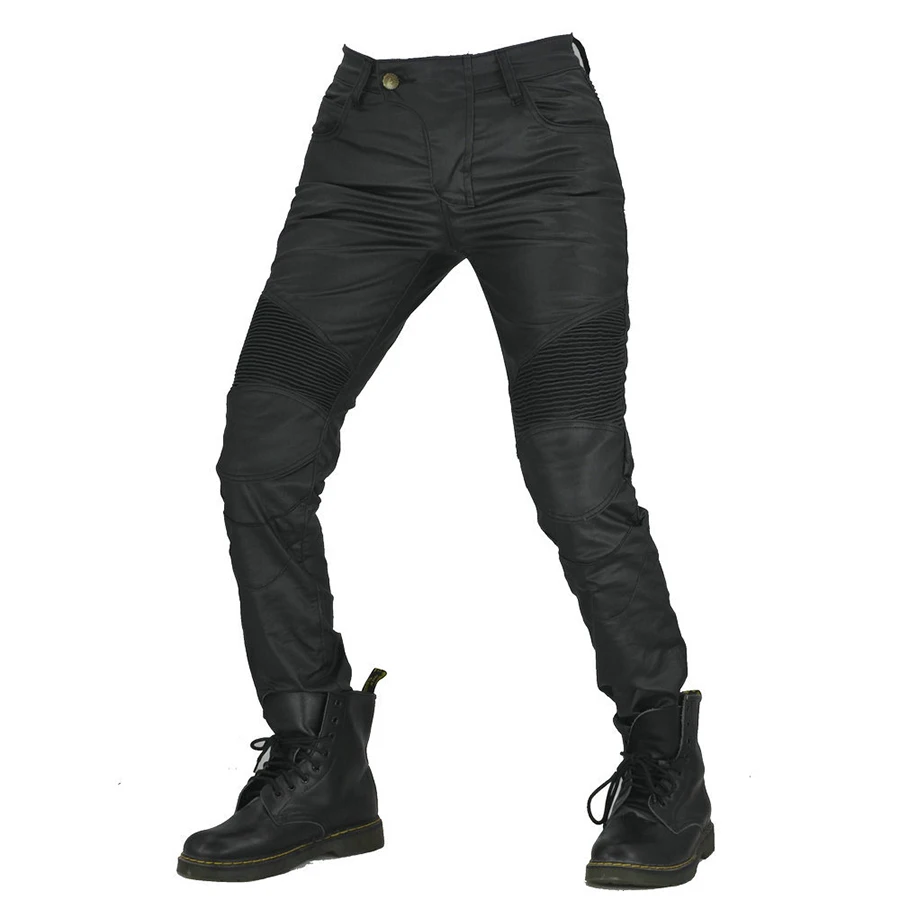 Усовершенствованные водонепроницаемые джинсы с покрытием для мотоциклистов