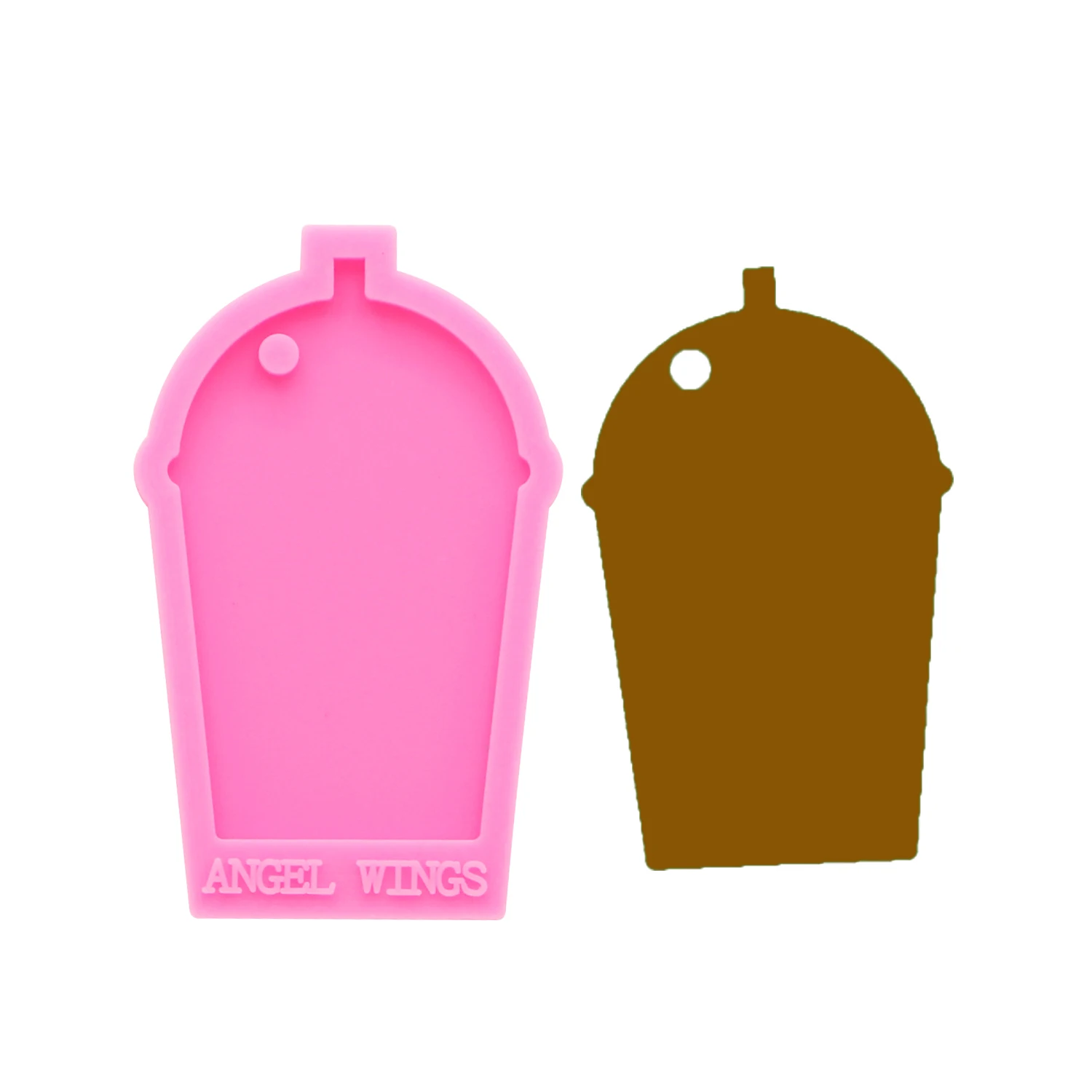 Блестящие брелоки в форме чашки для напитков силиконовые формы сделай сам