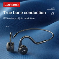 lenovo x5 8gb bt5 0 wireless headphones true bone conduction earphone ipx8 waterproof sports headset noise reduction with mic