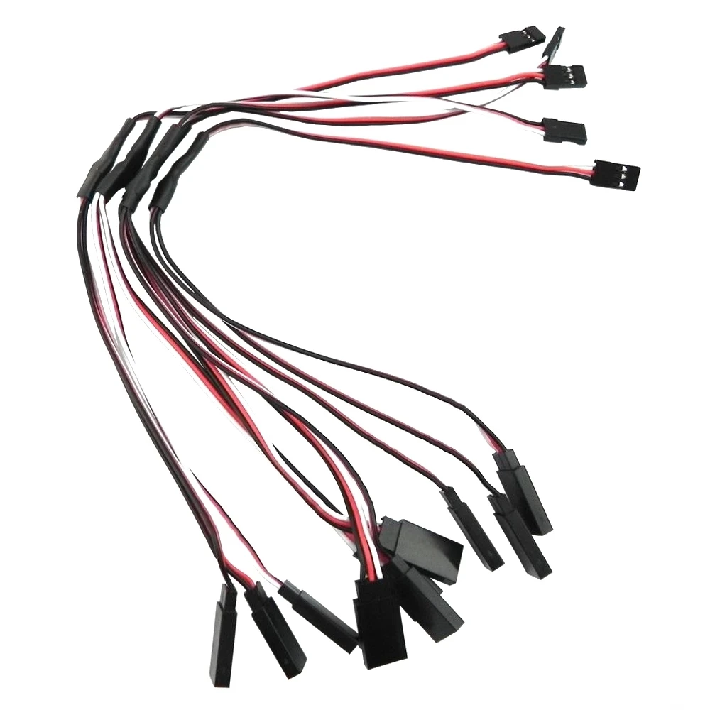 5pcs/lot 100/150/200/300/500mm Servo Extension Cord Wire Cable Y Extension Cord Wire Lead JR Futaba for RC Car Helicopter Servo