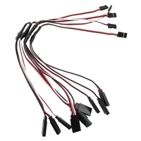 5pcslot 100150200300500mm servo extension cord wire cable y extension cord wire lead jr futaba for rc car helicopter servo