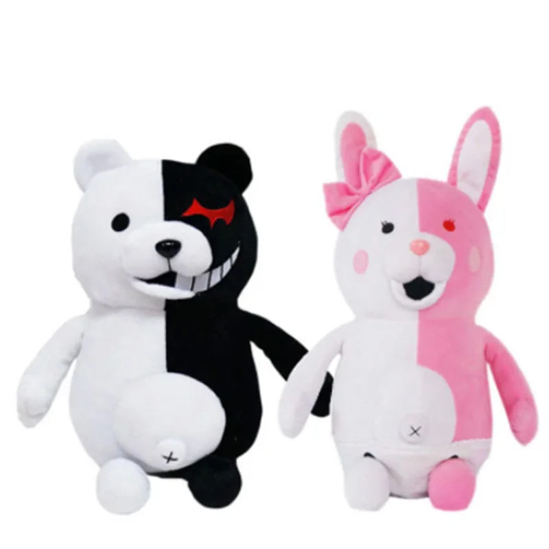 Купи Dangan Ronpa Super Danganronpa 2 Monokuma Black & White Bear Plush Toy Soft Stuffed Animal Dolls Christmas toy за 796 рублей в магазине AliExpress