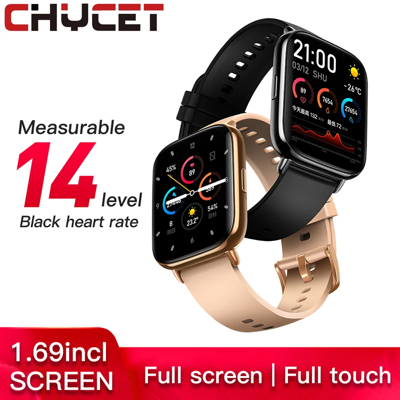 

CHYCET 2021 1.28Full touch Smart Watch Sport Smartwatch Men Women Body temperature measurement Music Control IP67 For IOSAndroid