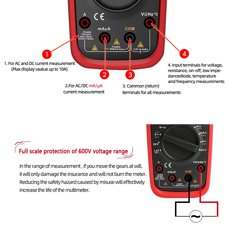 UNI-T UT139S True RMS цифровой мультиметр Температурный Зонд LPF pass LPF(фильтр низких частот) функция