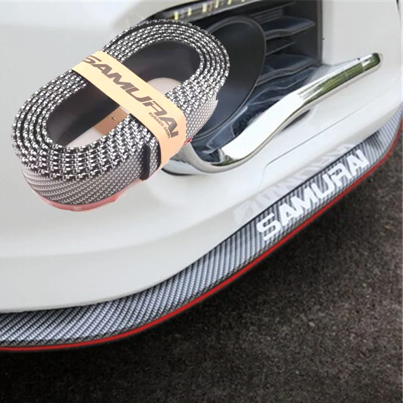 Защита переднего бампера 2 5 м резиновая крышка защита от столкновений для Peugeot 206