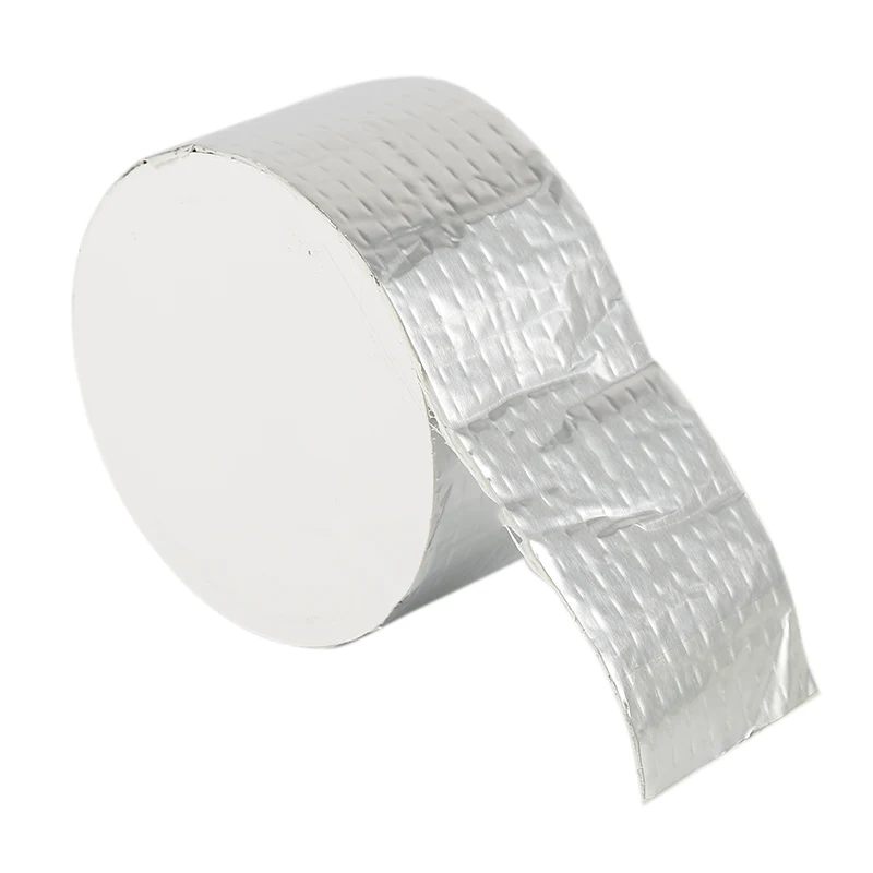

Aluminum Foil Butyl Rubber Tape Self Adhesive High Temperature Resistance Waterproof Tape For Roof Pipe Repair Renovation Tools