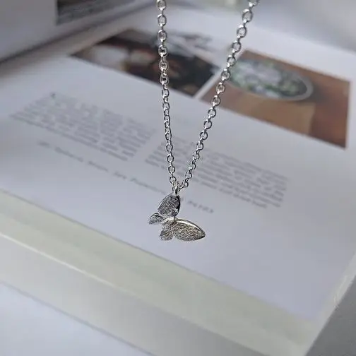 Корейские ювелирные изделия из серебра 925 пробы новое ожерелье с матовой