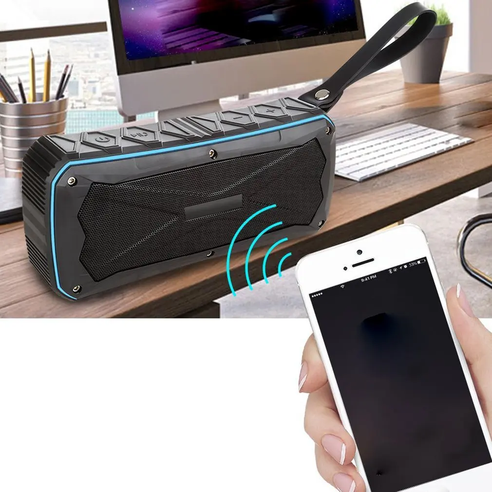 S610 тяжелый бас водонепроницаемый открытый Bluetooth динамик 4500 мАч power Bank портативный