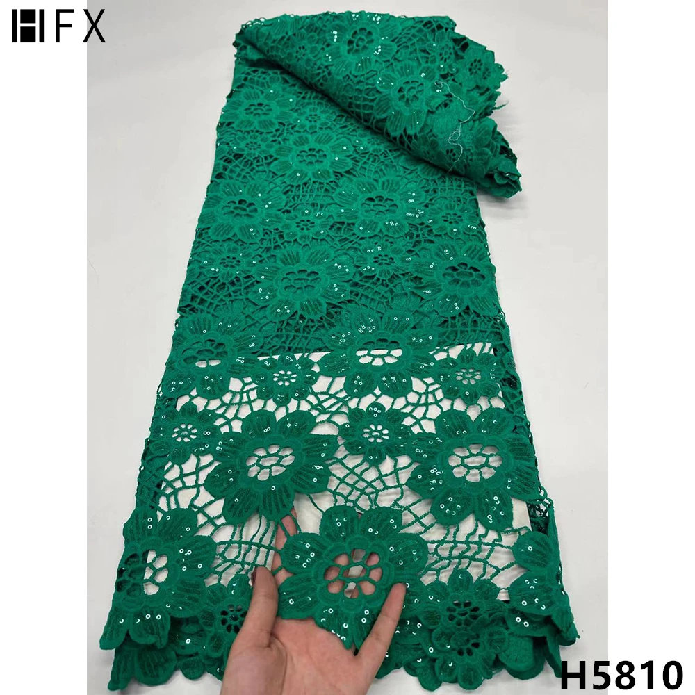 Кружевная ткань HFX гипюровое кружево африканская кружевная 2021 высокое качество