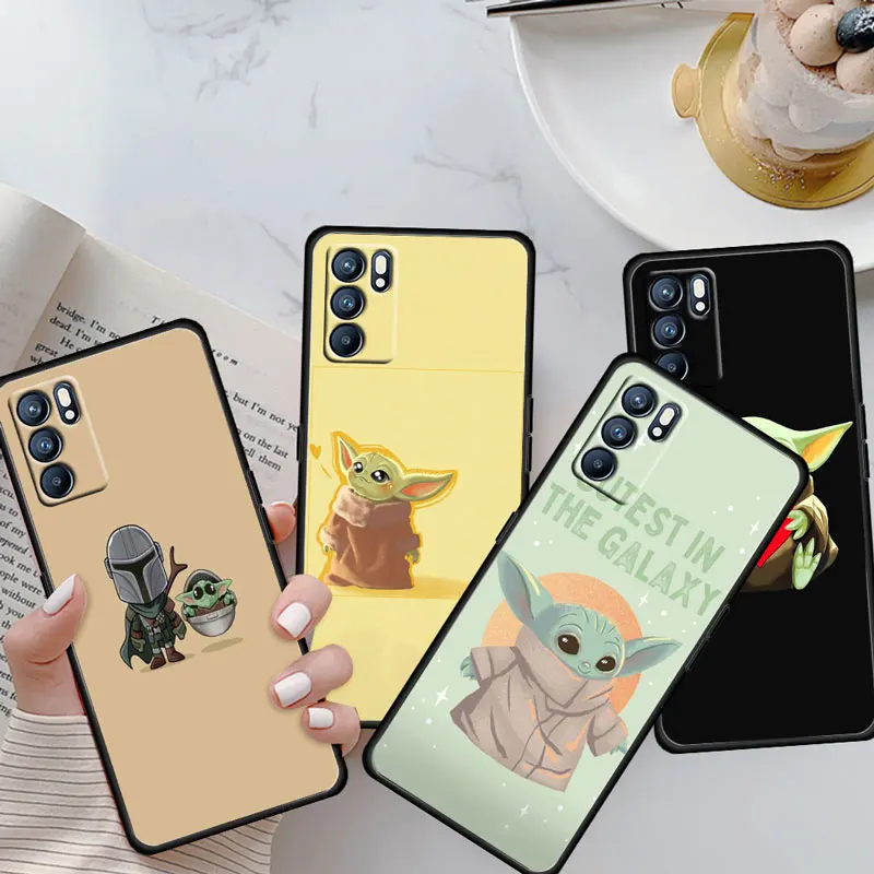 

Star Wars Lovely Yoda For OPPO Reno 6 5 4 3 2 2Z 2F Z 4F 4SE 4Z 4G 5G Pro Plus Lite Silicone Soft Black Phone Case Shell