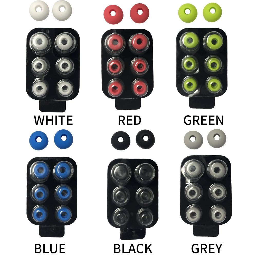 4 пары/компл. мягкие сменные вкладыши для наушников съемные силиконовые