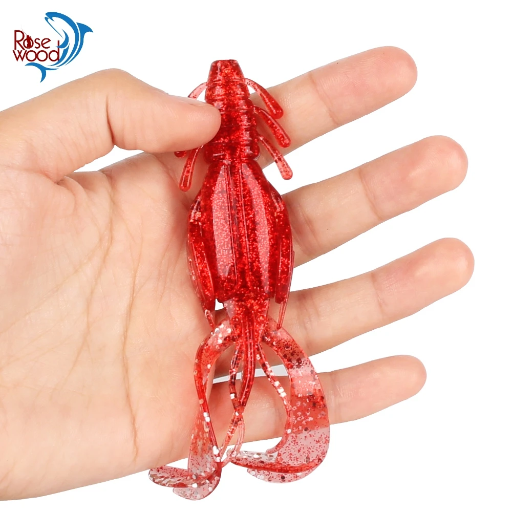 Палисандр 5 шт./лот мягкие Craw приманки Искусственные Силиконовые Мягкие Worm 10 3 см 4