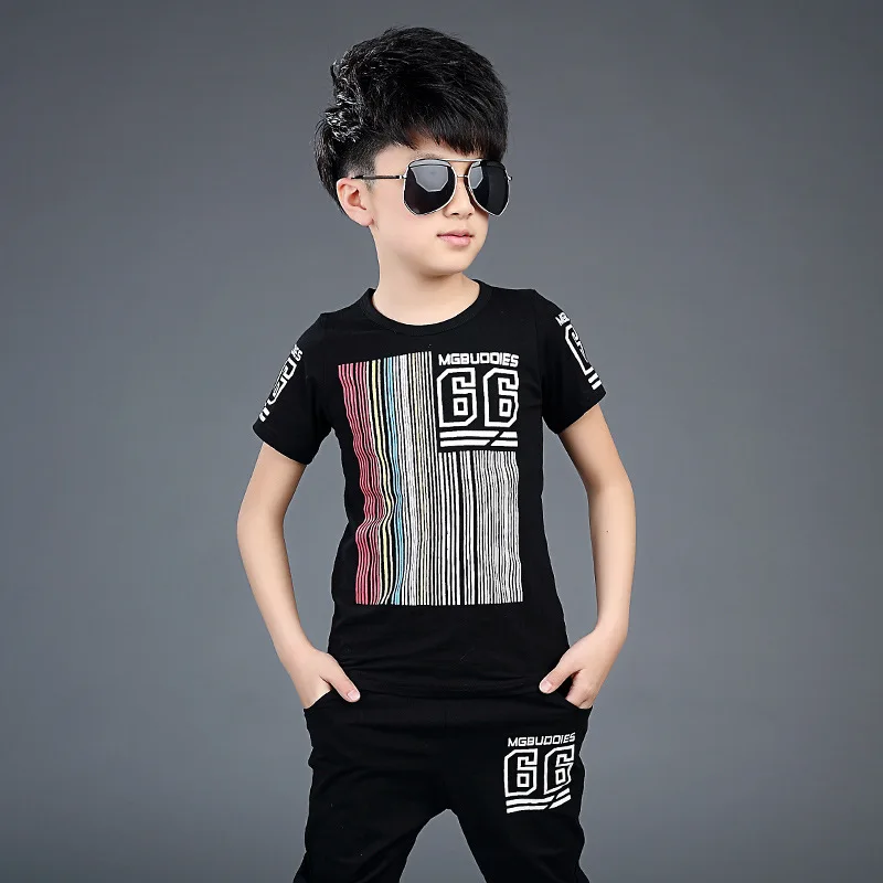 Детский костюм из футболки с коротким рукавом и брюк хлопка | Детская одежда