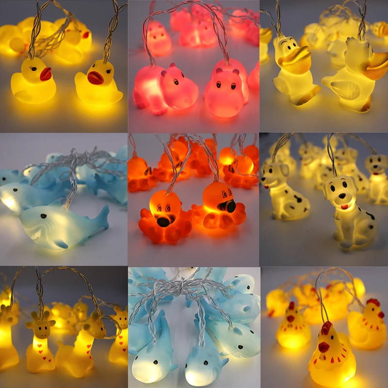 WENHSIN новый корейский светодиодный ночник 1 5 м лампа в форме животного струна