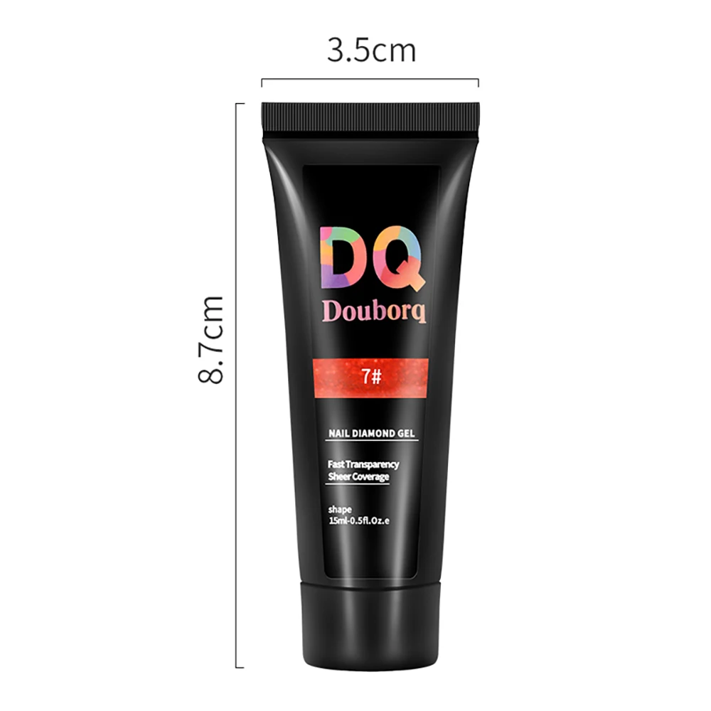 

15ml Crystal Gel Nail Art Quick Extension Gel Sequins Extension Gel Nail Art Phototherapy Fast Dry Soak Off Gel