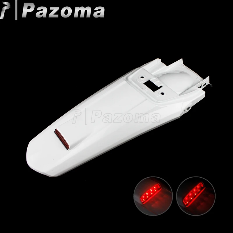 Новый мотоциклетный внедорожный мотокросс белый пластиковый задний брызговик с