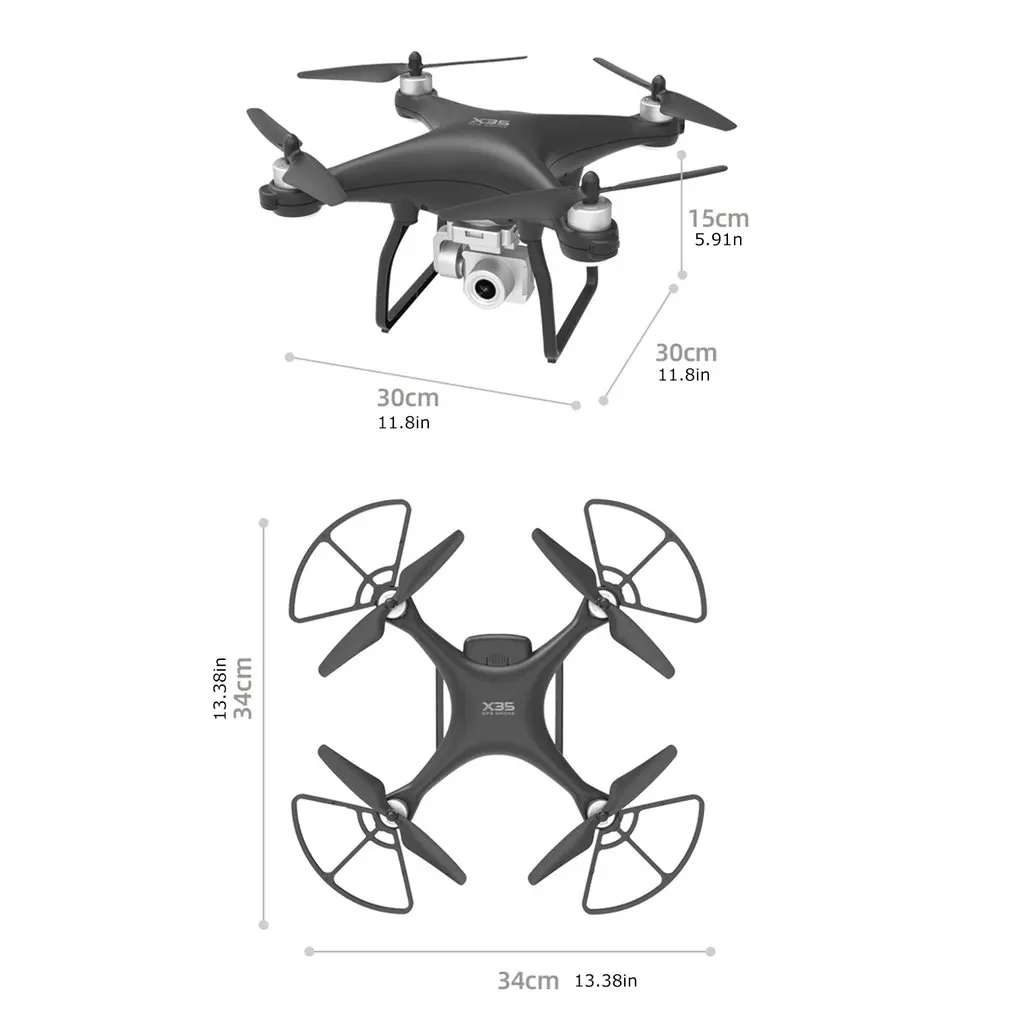 X35 складной бесщеточный двигатель позиционирование RC дроны 1080P HD камера GPS WIFI FPV